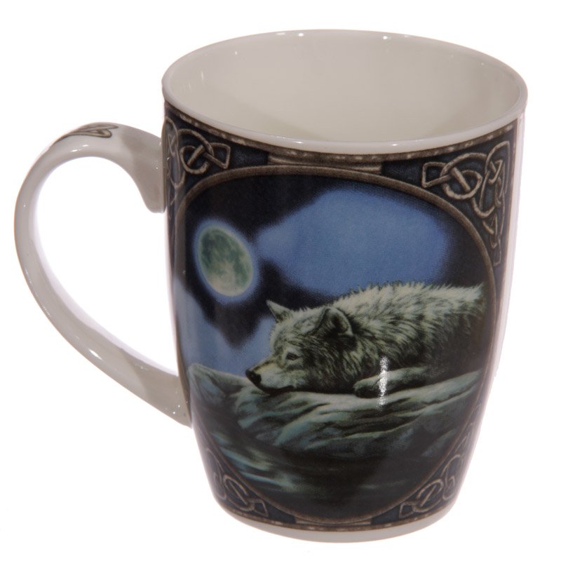 Wolf Lake Bone China Mug