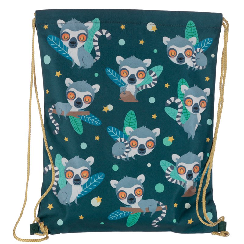 Drawstring Bag - Lemur Mob