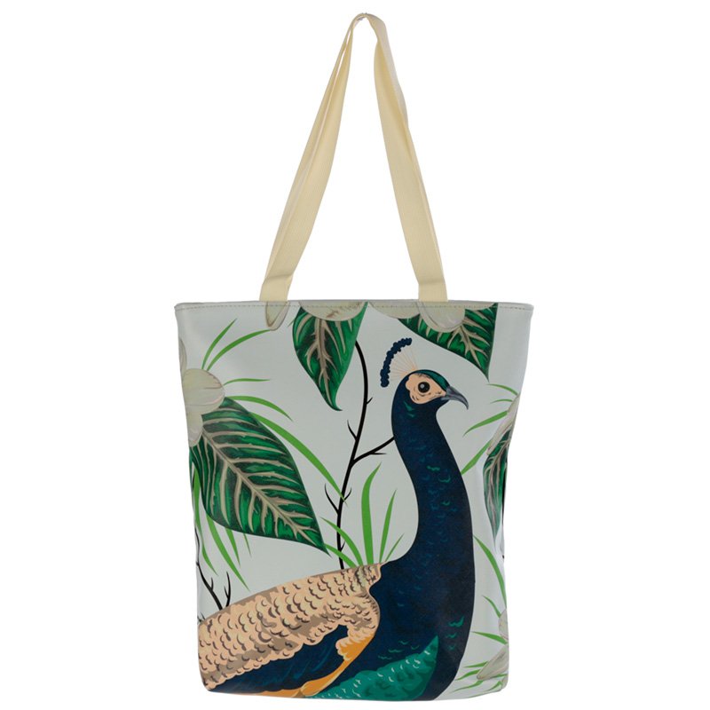 Peacock Tote Shopping Bag