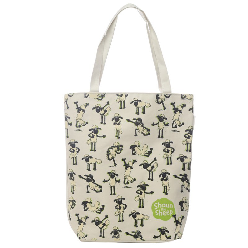 Cotton Zip Up Shopping Bag - Shaun the Sheep