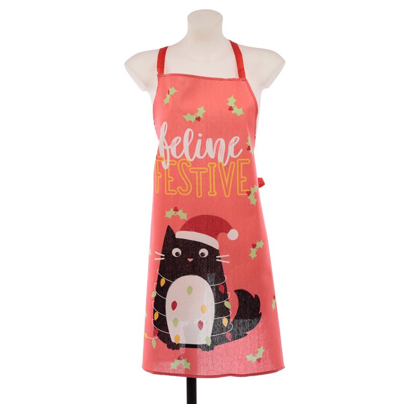 Christmas Cat Festive Feline Apron
