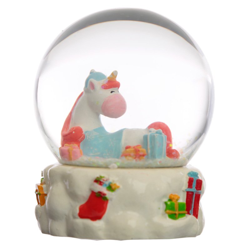 Christmas Unicorn Snow Globe Waterball