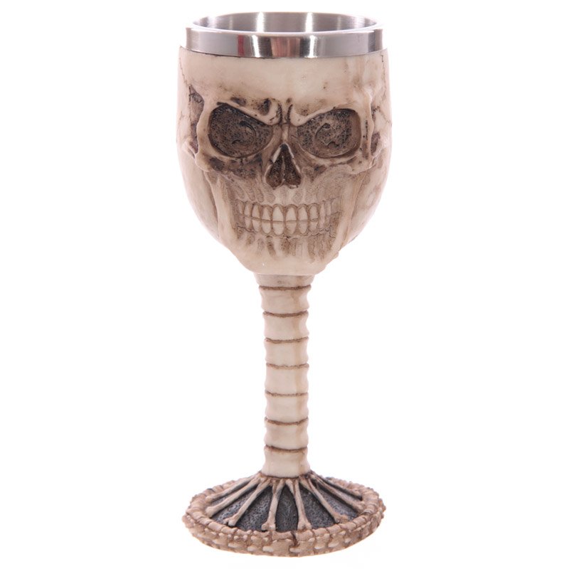 Gothic Skull and Spine Goblet