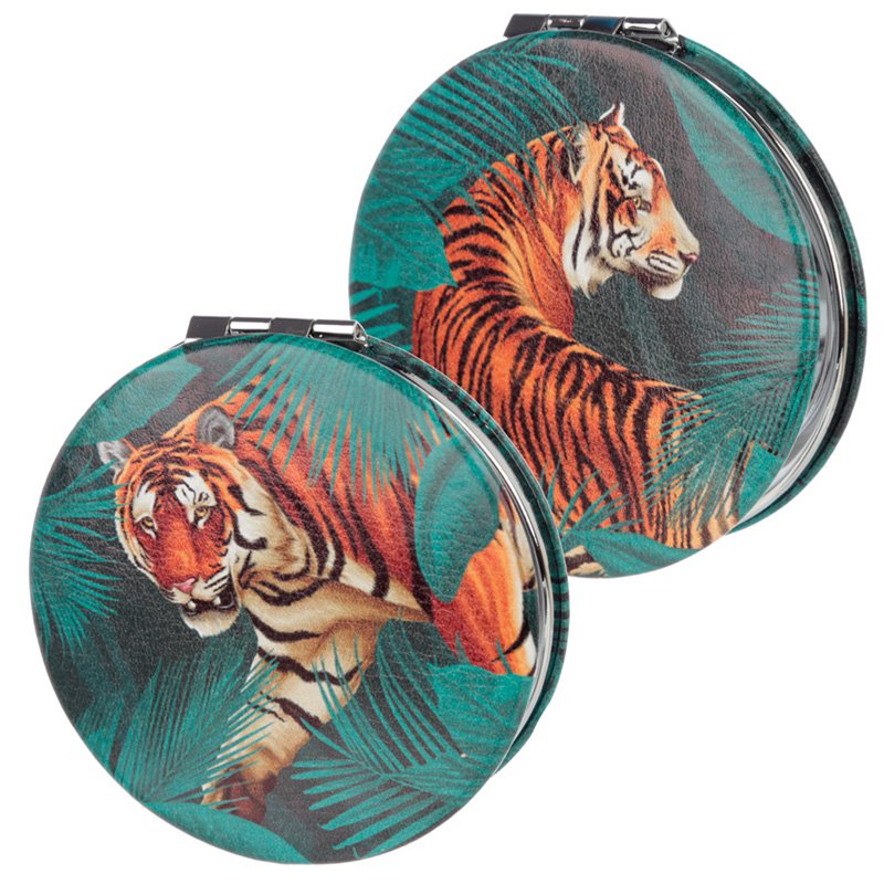 Compact Mirror - Big Cat Spots and Stripes