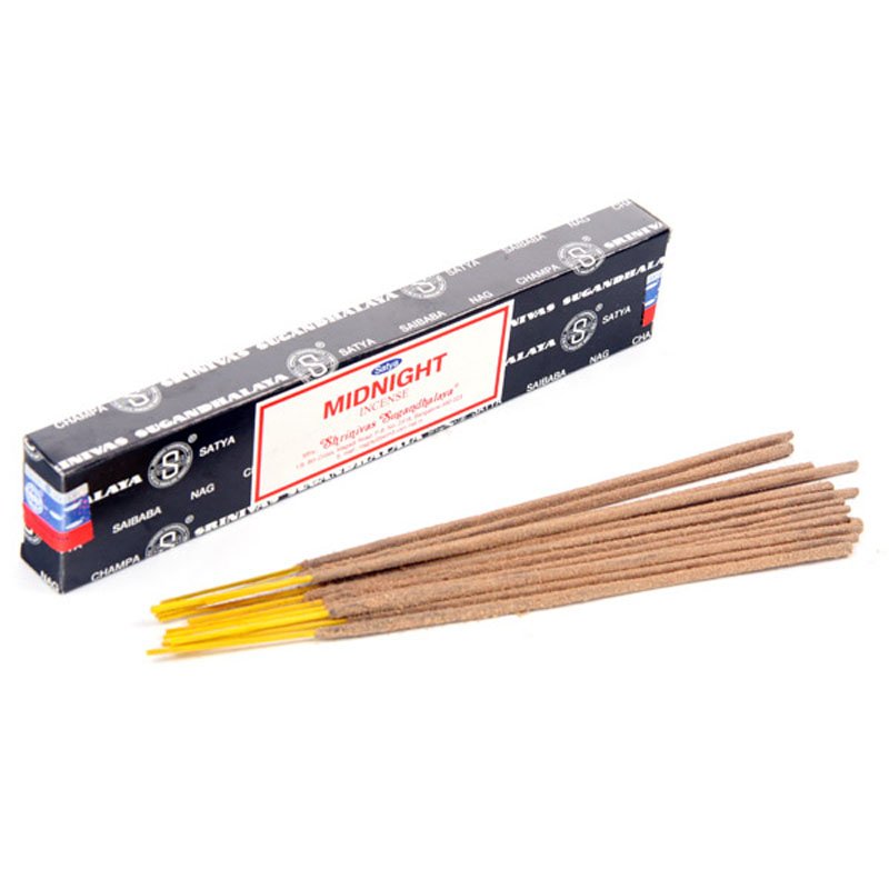 Satya Nag Champa Incense Sticks - Midnight (12 Packs)