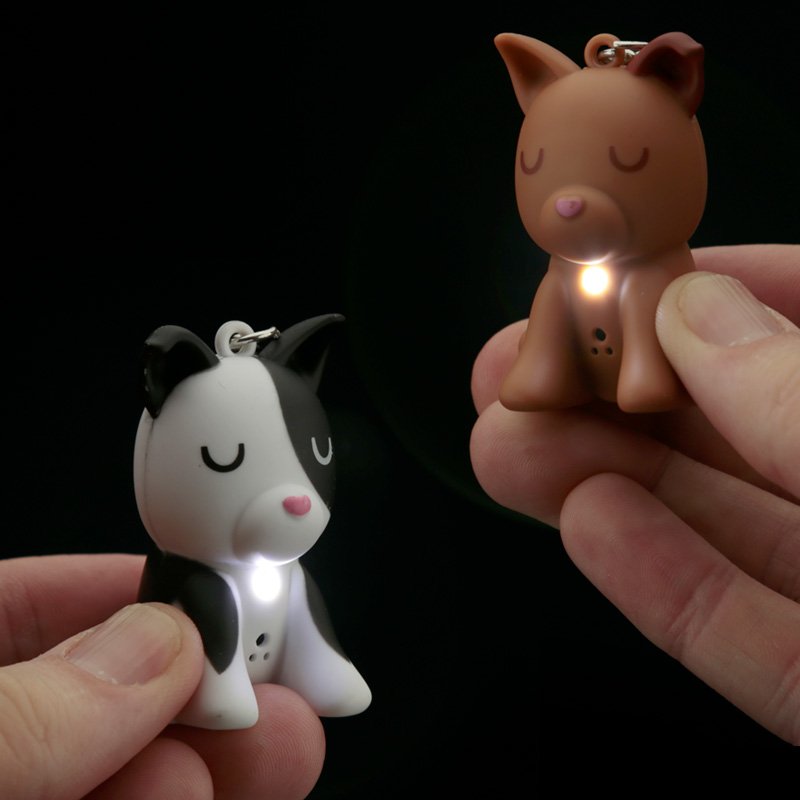 LED Light and Sound Dog Squad Keyring (Assorted)