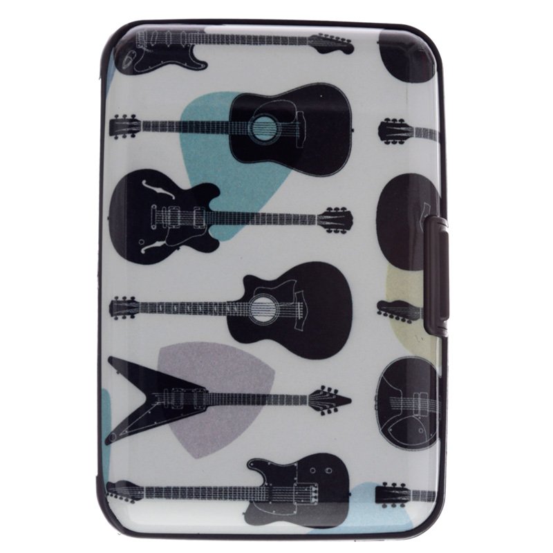 Contactless Protection Card Holder Wallet - Guitar