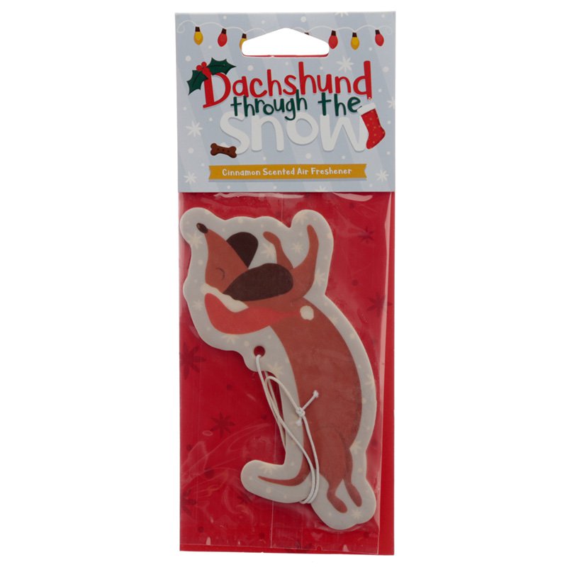 Christmas Dachshund Cinnamon Scented Air Freshener