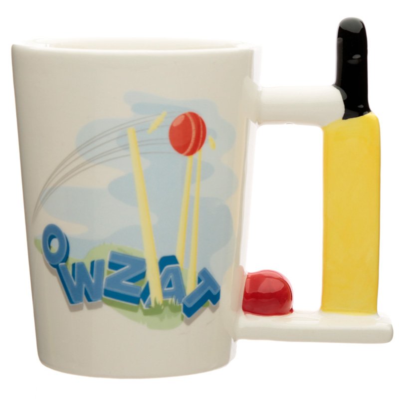 Ceramic Cricket Bat Handle Mug
