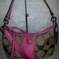 NWT AUTHENTIC COACH SIGNATURE STRIPE DEMI CROSSBODY $178