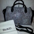 MAISON DUMAIN BY BE&D LEATHER LASE SATCHEL $379