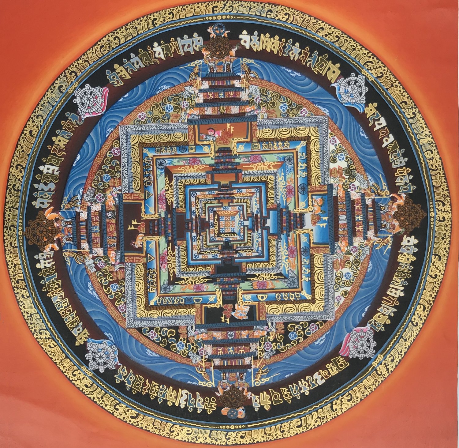 Kalachakra Mandala Original Tibetan Thangka Thanka Tanka Painting From ...