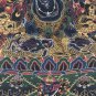 SIX ARMED BLACK MAHAKALA THANGKA | LARGE HAND PAINTED TIBETAN PROTECTOR ART