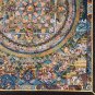 BUDHHA LIFE BIG CIRCLE MANDALA ORIGINAL MASTERPIECE TIBETAN THANGKA PAINTING