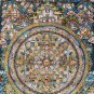 BUDHHA LIFE BIG CIRCLE MANDALA ORIGINAL MASTERPIECE TIBETAN THANGKA PAINTING