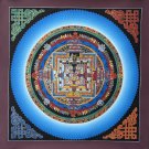 ORIGINAL KALACHAKRA LOTUS MANDALA MASTERPIECE HAND PAINTED TIBETAN THANGKA  ART