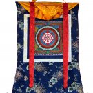 SHRI YANTRA/ SHRI CHAKRA MANDALA NEWARI PAUBHA THANGKA PAINTING WITH SILK BORDER