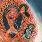CHHINNAMASTA HAND-PAINTED NEWARI PAUBHA THANGKA GODDESS ART WITH SILK BROCADE