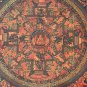 HAND-PAINTED BUDHHA LIFE  MANDALA OIL VARNISHED TIBETAN THANGKA/THANKA  PAINTING