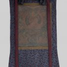 VINTAGE CHONGAPA/ JE TSONGKHAPA TIBETAN THANGKA PRINT WITH COTTON BROCADE