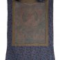VINTAGE CHONGAPA/ JE TSONGKHAPA TIBETAN THANGKA PRINT WITH COTTON BROCADE