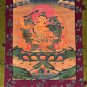MANJUSHREE OIL VARNISHED ORIGINAL TIBETAN THANGKA PAINTING WITH COTTON BROCADE