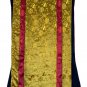 BUDHHA LIFE MANDALA OLD OIL VARNISHED TIBETAN THANGKA PAINTING WITH SILK BORDER