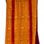 ORIGINAL HAND-PAINTED SHAKYAMUNI BUDDHA THANGKA/THANKA PAINTING WITH BROCADE
