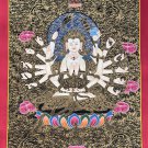 CHANDI/ CUNDI/ CHUNDI / TSUNDRI ORIGINAL MASTERPIECE TIBETAN THANGKA PAINTING