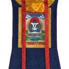 ORIGINAL HAND-PAINTED SAMANTABHADRA TIBETAN THANGKA PAINTING SILK BROCADE