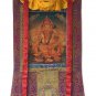 HAND-PAINTED LORD GANESHA THANGKA – OIL VARNISHED HINDU SACRED ART