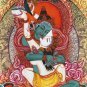 VAJRADHARA WITH SHAKTI YAB YUM – HAND-PAINTED TIBETAN THANGKA –DIVINE UNION ART