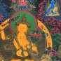 ORIGINAL HAND-PAINTED MANJUSHRI/ MANJUSHREE TIBETAN THANGKA/ THANKA PAINTING