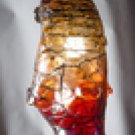 Coral Sunset Hand Blown Art Glass Lampshade L01