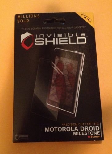 Zagg Invisible Shield Motorola Droid Milestone Military Specs Screen Protector