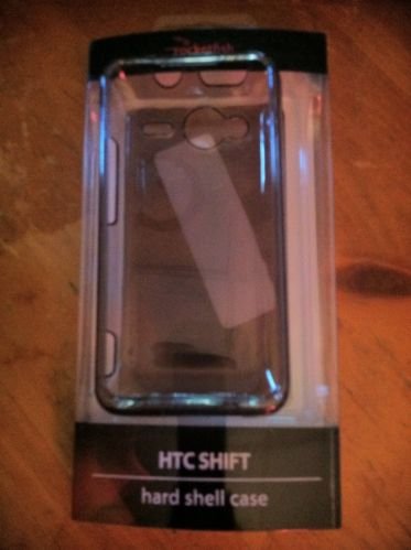 HTC Evo Shift Hard Case Shell By RocketFish Clear Grey Smoke Snap On