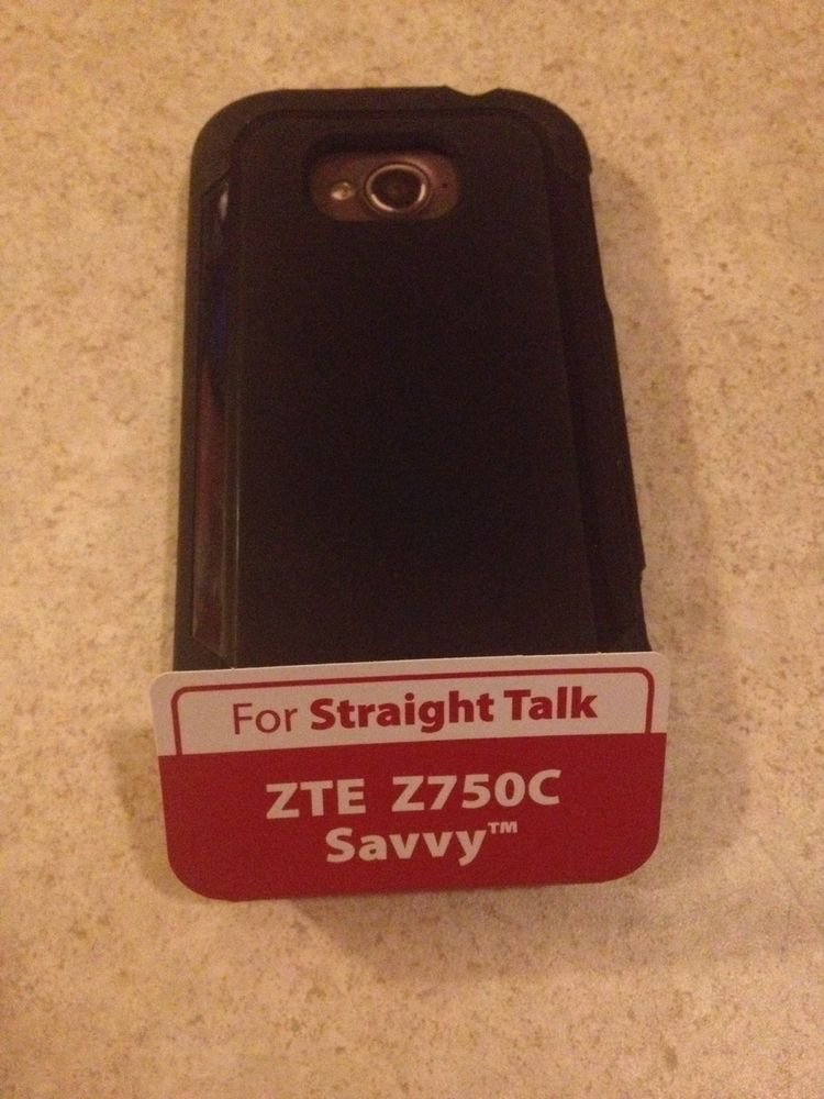 Black Purple Case for Straight Talk ZTE Z750C Savvy Gel Case for Straight Talk