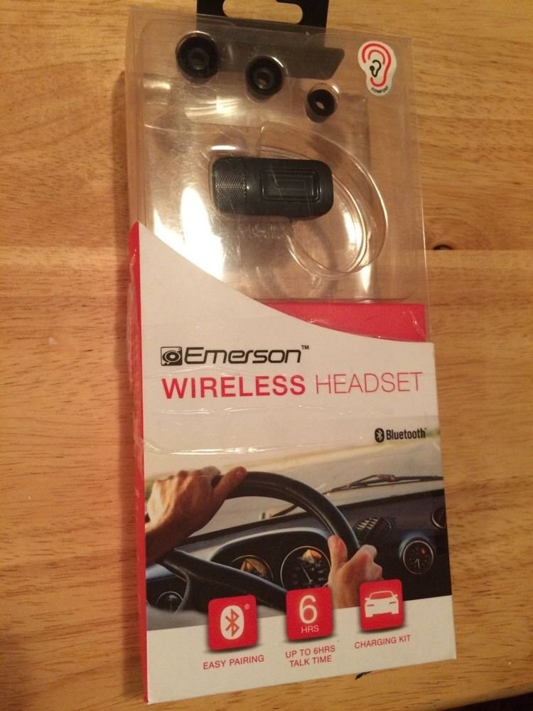 Emerson Wireless Bluetooth Headset EM229 Black
