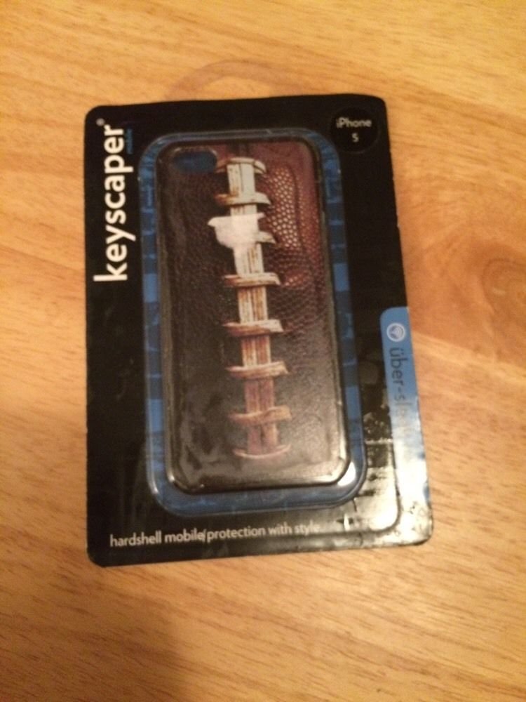KeyScaper Football Image Hard Snap On Case for Apple iPhone 5 5S  PigSkin