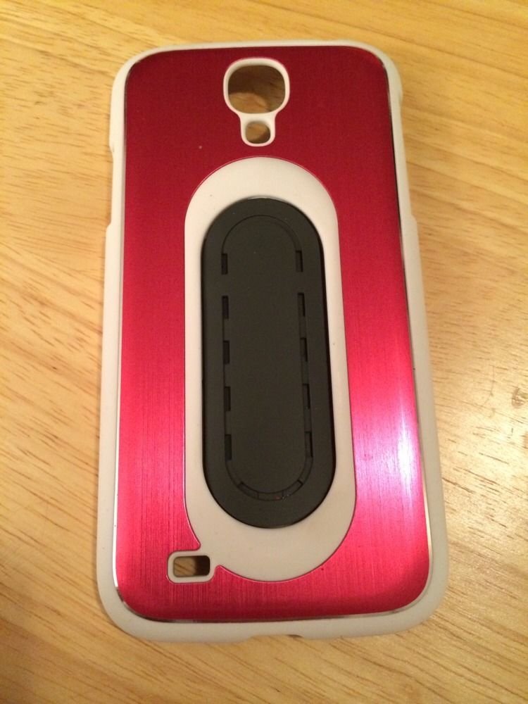 Metallic Protective Case w/ Stand for Samsung Galaxy S4 I9500 i337 Pink