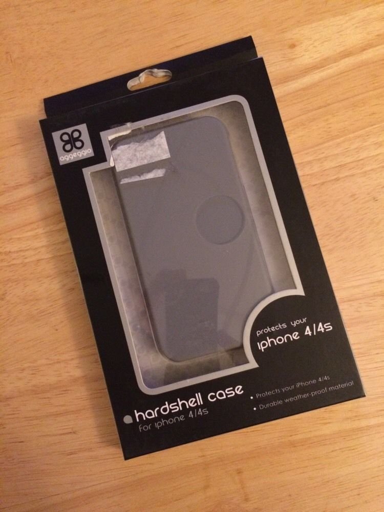 aggeggio Hardshell Case for Apple iPhone 4/4S Gray Case Cover Matte Finish