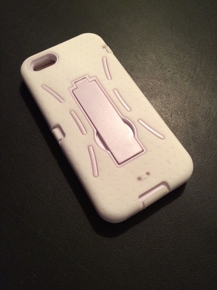 iPhone 5 Heavy Duty Case w/ Kickstand iPhone 5S Defender Case Cover White