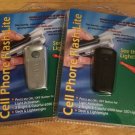 MMSI Universal Cellphone Flash-Lite Mini LED Flashlight 2-pack Black / Silver