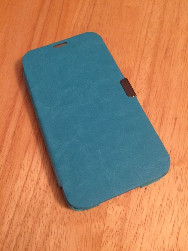 Ultra Thin Slim Magnetic FlipCase Cover for Samsung Galaxy S5 i9600 Aqua Blue