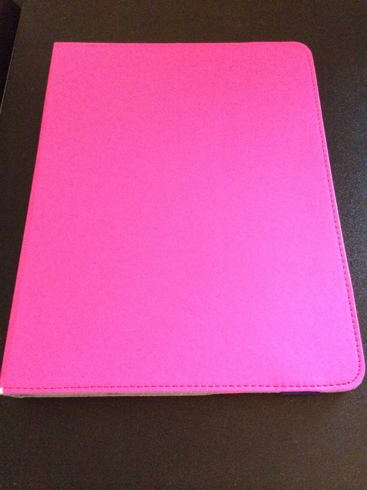 Vivitar Portfolio Case for iPad & Tablet Devices Pink w/ Blue