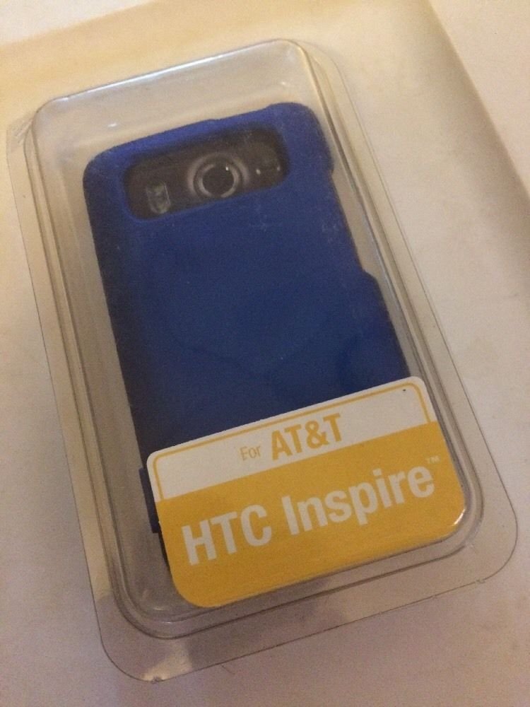 HTC Inspire Body Glove Smooth Case Cover  Blue  Hard Case for ATT