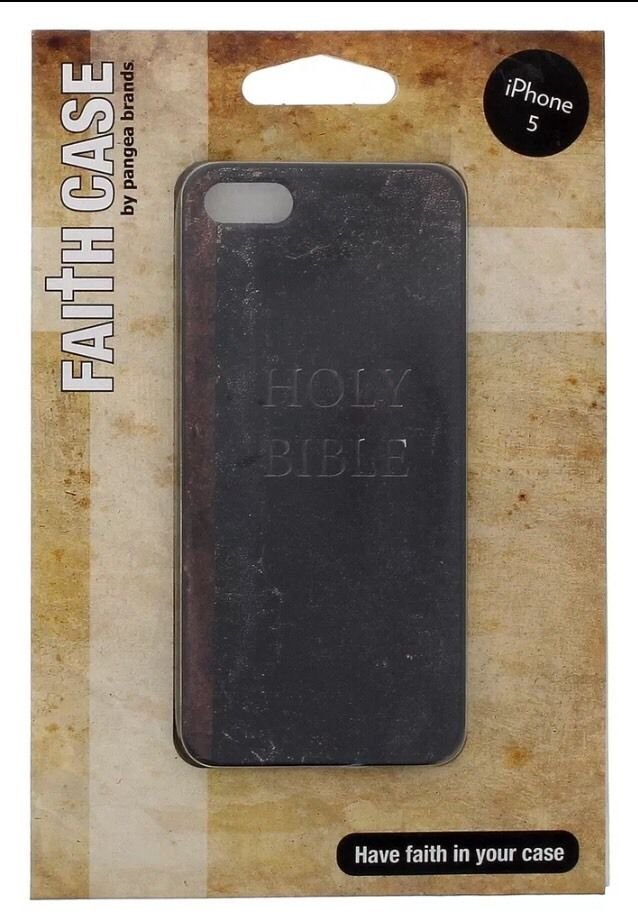 iPhone 5 5S Holy Bible Case By Pangea Brands Hard Case Brown/Black