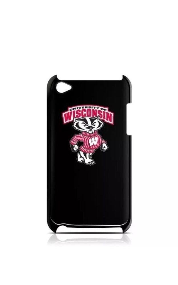 Tribeca iPod Touch 4 4th Gen Varsity Jacket University of Wisconsin Black Red