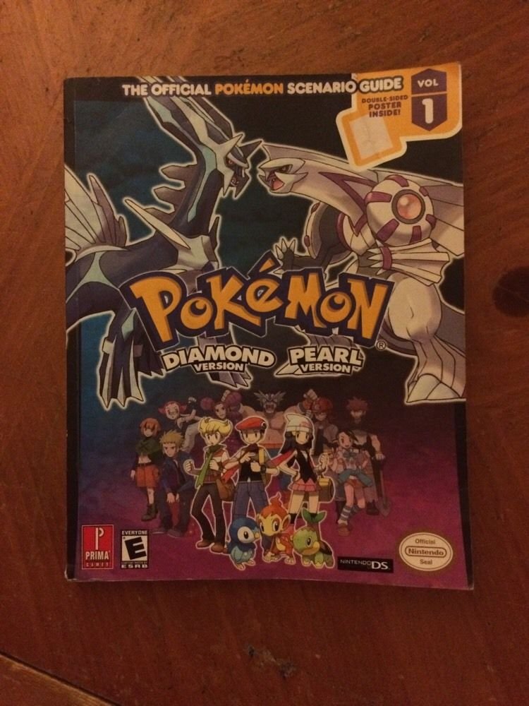 Nintendo DS Vol. 1 Pokemon Diamond & Pearl Version Scenario Guide w/ Poster