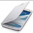 Genuine OEM Samsung Flip Cover Case for Samsung Galaxy Note 2 II White w/ NFC